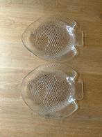 Vintage glazen visservies Arcoroc/Pasabahce, Huis en Inrichting, Keuken | Servies, Glas of Glazen, Gebruikt, Ophalen of Verzenden