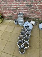 Partij PVC  hulpstukken riool 125-160-110 mm, Bochten, Gebruikt, Pvc, Ophalen of Verzenden