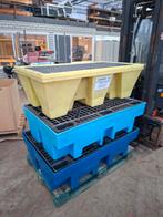 3 Lekbakken Blauw en Geel - Prima Staat, Ophalen of Verzenden