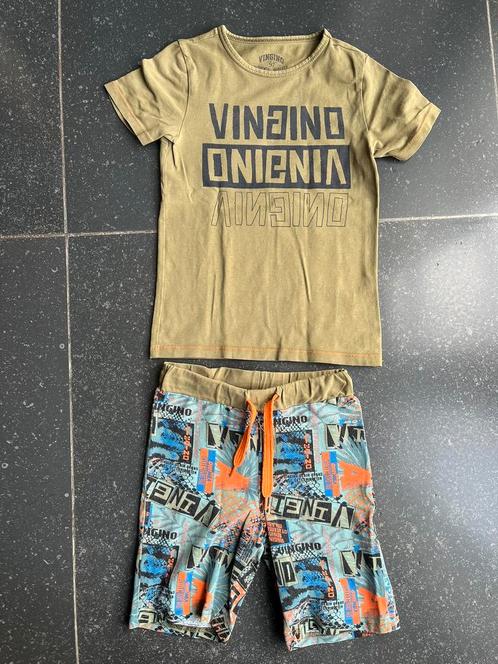 Jongens shortama / pyjama van Vingino mt XS 110/116, Kinderen en Baby's, Kinderkleding | Maat 110, Gebruikt, Jongen, Nacht- of Onderkleding