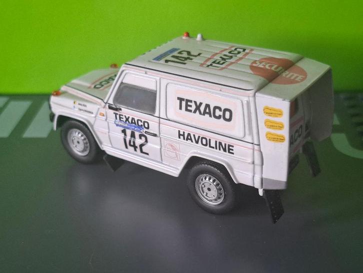 Norev - Mercedes G280 Dakar 1983 Jacky Ickx [wit] 1/43, Hobby en Vrije tijd, Modelauto's | 1:43, Gebruikt, Auto, Norev, Ophalen of Verzenden
