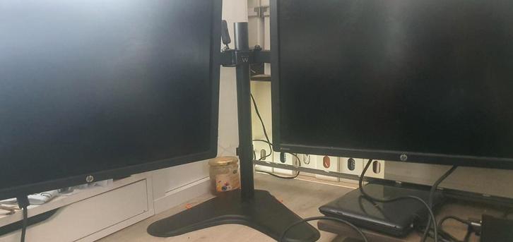 Monitor standaard (zonder monitoren!!) Zwart, Computers en Software, Monitoren, Nieuw, Ophalen of Verzenden