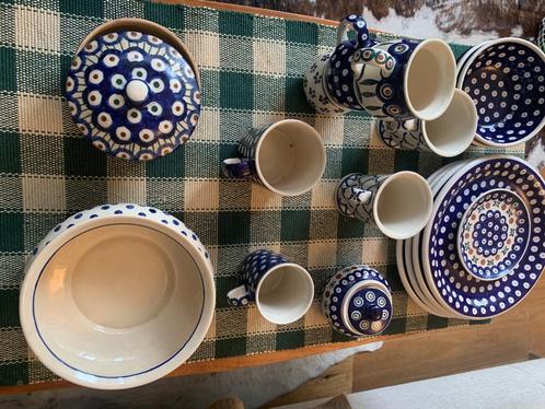 Pools aardewerk Boleslawiek Handmade in Poland, Huis en Inrichting, Keuken | Servies, Zo goed als nieuw, Overige typen, Overige stijlen