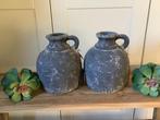 NIEUW set leuke grijze vazen kruiken, Huis en Inrichting, Woonaccessoires | Vazen, Ophalen, Nieuw