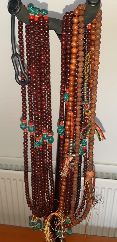 Traditionele Mala / gebedsketting  uit Nepal, 10 stuks, Verzamelen, Religie, Nieuw, Boeddhisme, Sieraad, Ophalen