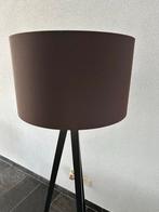 Vloerlamp Driepoot Zwart/Bruin, Ophalen, Gebruikt, Metaal, 150 tot 200 cm