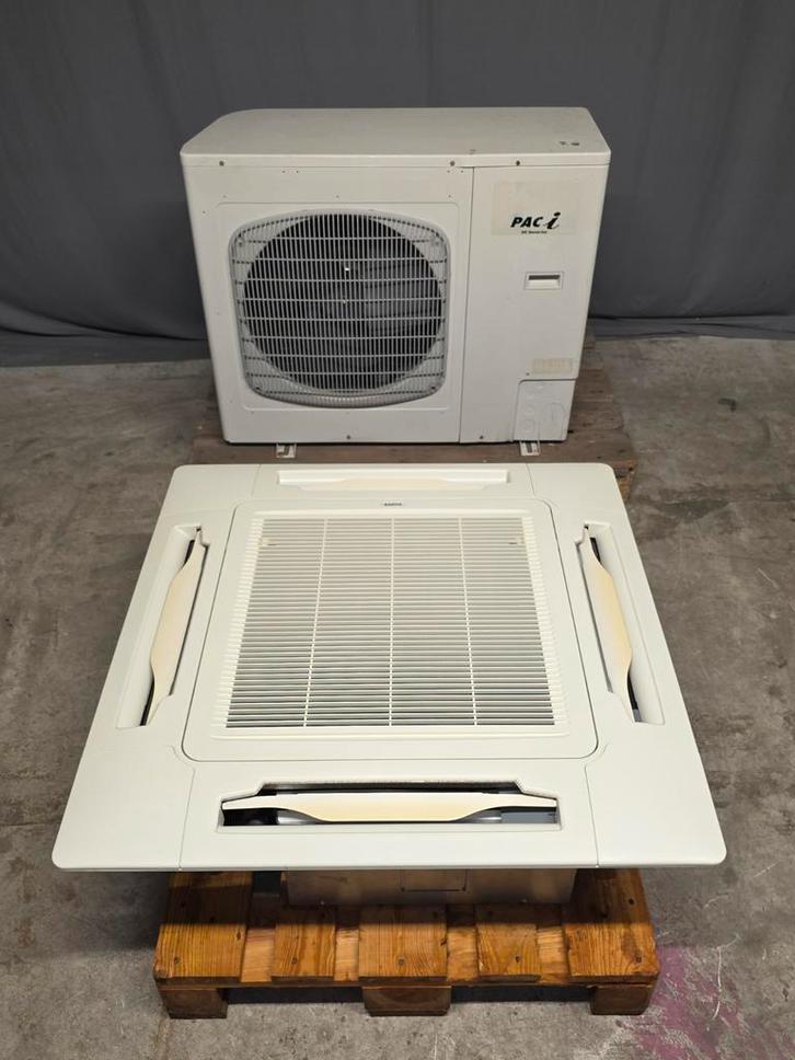 Sanyo PAC I DC Inverter airco plafond inbouw cassette 7 kW, Witgoed en Apparatuur, Airco's, Refurbished, Plafondventilator, 100 m³ of groter