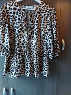 Panter print blouse, Kleding | Dames, Ophalen of Verzenden, Zo goed als nieuw, Bruin