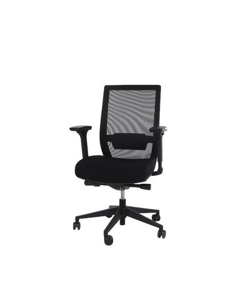 Bureaustoel C02 - Ergonomisch - Zwart (EN-1335 + NPR 1813), Huis en Inrichting, Bureaustoelen, Nieuw, Bureaustoel, Zwart, Ergonomisch