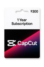 CapCut 1 jaar Abonnement Gift Card, Tickets en Kaartjes, Eén persoon, Cadeaubon, Overige typen