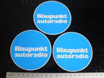 3x sticker Blaupunkt autoradio auto radio logo beschikbaar voor biedingen