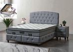 Boxspring Praag opbergbed complete set-Zelf samenstellen, Ophalen of Verzenden, Nieuw, Tweepersoons, Hout
