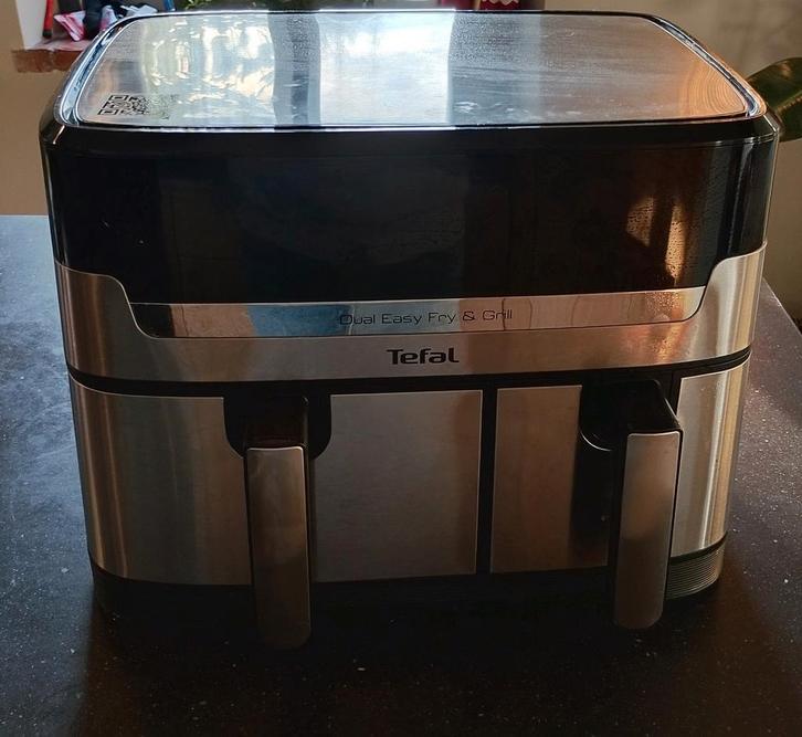 Tefal dubbele Airfryer, Witgoed en Apparatuur, Airfryers, Gebruikt, Airfryer, 1000 t/m 1499 gram, Ophalen of Verzenden