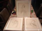 3X Kunst  kopen van Bernard Charoy van jonge naakte vrouwen, Ophalen