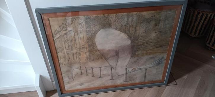 Groot werk van wellicht Jacob Zekvelt, abstract, gesigneerd., Antiek en Kunst, Kunst | Schilderijen | Abstract, Ophalen