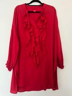 Only-M roesel blouse rood maat 46, Ophalen of Verzenden, Zo goed als nieuw, Maat 46/48 (XL) of groter, Rood