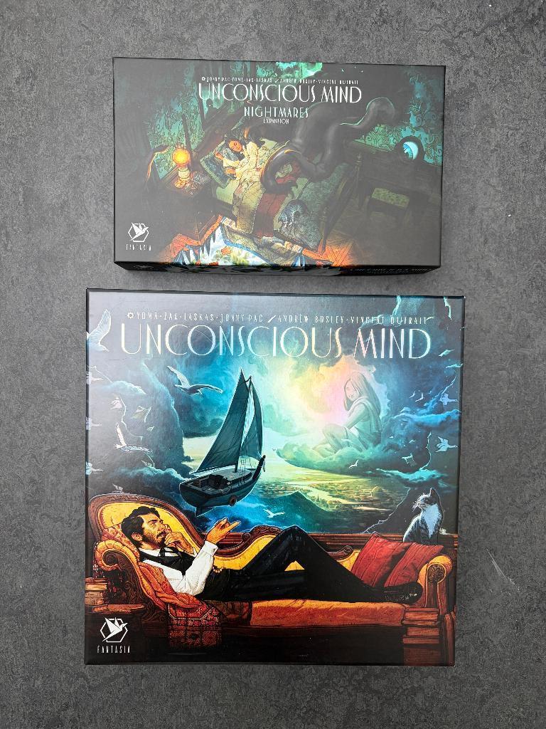 Unconscious Mind Kickstarter editie incl. playmats, Een of twee spelers, Ophalen of Verzenden, Zo goed als nieuw