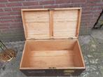 reiskoffer antiek , jaren 1930- 40, van eikenhout, Sieraden, Tassen en Uiterlijk, Koffers, Ophalen of Verzenden, 'T Olde Gre-j