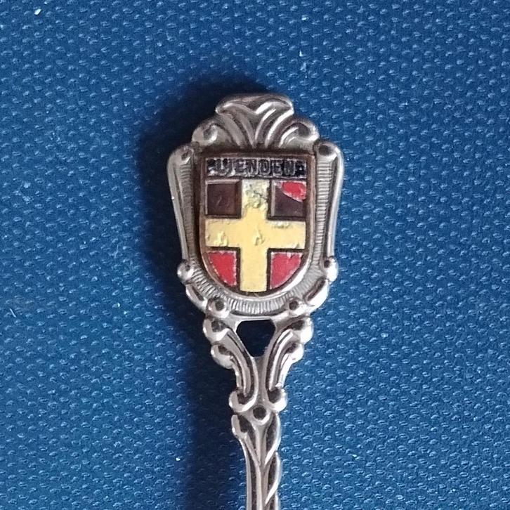 verzilverd lepeltje wapen Lienden (P paardenhoofd R), Antiek en Kunst, Antiek | Bestek, Ophalen of Verzenden