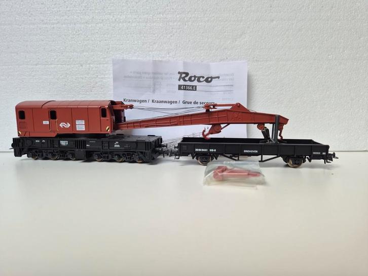 Roco 41366 Ongevallenkraan NS - Zonder OVP, Hobby en Vrije tijd, Modeltreinen | H0, Zo goed als nieuw, Wagon, Gelijkstroom of Wisselstroom