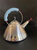 Alessi fluitketel met vogeltje, handgreep light blue, Ophalen of Verzenden, Gebruikt