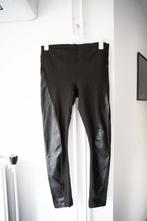 Broek / legging met nep leren details Madness maat L (40), Kleding | Dames, Maat 38/40 (M), Zwart, Zo goed als nieuw, Lang