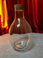 Glazen terrarium met kurken dop, Huis en Inrichting, Woonaccessoires | Vazen, Ophalen of Verzenden, Glas, Minder dan 50 cm