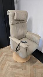 Sta op stoel Prominent leer beige Large topswing, Minder dan 75 cm, Hout, Ophalen of Verzenden, Zo goed als nieuw