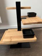 Etagère/ kaasplank etagere /hout en metaal, Ophalen, Zo goed als nieuw