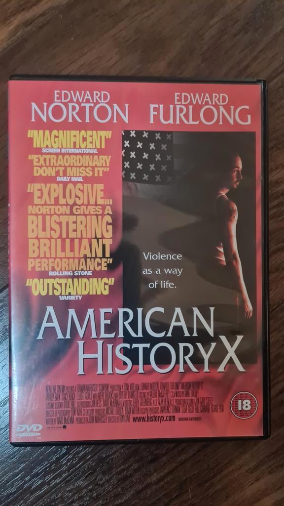 DVD - American History X, Cd's en Dvd's, Dvd's | Actie, Gebruikt, Overige genres, Vanaf 16 jaar, Ophalen of Verzenden