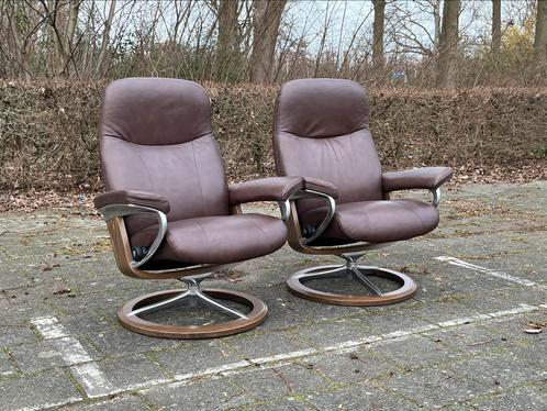 Stressless relax fauteuils- Nieuwstaat, Huis en Inrichting, Fauteuils, Zo goed als nieuw, Ophalen of Verzenden