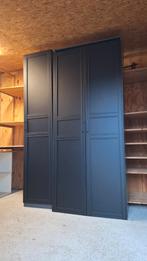 IKEA Pax Kast 237x150x37,5 antraciet/zwart - twee delen, Huis en Inrichting, Kasten | Kledingkasten, Ophalen, Overige materialen