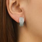 Sterling Silver 925 Earrings – With Gift Box, Met kristal, Ophalen of Verzenden, Zilver, Zilver