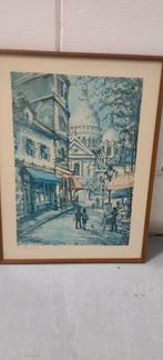 Sacre Coeur Print - 51x45 cm, Minder dan 50 cm, Ophalen of Verzenden, Minder dan 50 cm, Print