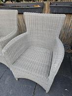 4 Wicker tuinstoelen, Ophalen of Verzenden, Gebruikt, Wicker