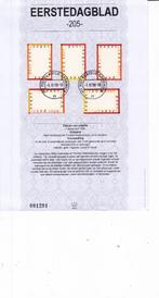 Nederland. EERSTE DAG BLAD No. 205. NVPH nr. 1773 - 1777, Postzegels en Munten, Nederland, Onbeschreven, Verzenden