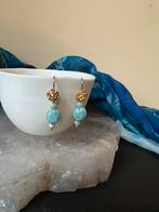 Larimar zilver geluk beschermt vrede harmonie balans uniek, Sieraden, Tassen en Uiterlijk, Oorbellen, Blauw, Nieuw, Ophalen of Verzenden