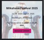 Milkshake - 1x ticket Zondag, Tickets en Kaartjes, Twee personen