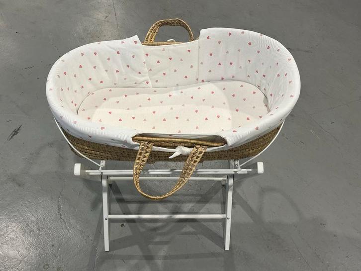 Mooi baby wiegje / mandje met standaard, Kinderen en Baby's, Babywiegjes en Ledikanten, Zo goed als nieuw, Wieg, Ophalen