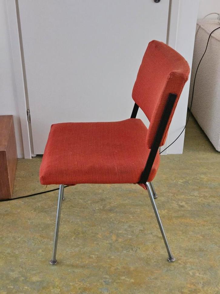 Gispen Cordemeyer Stoel - Oranje, Huis en Inrichting, Stoelen, Gebruikt, Eén, Stof, Overige kleuren, Ophalen