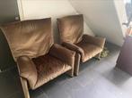 Vintage Cassina Palmaria velvet fauteuils, Ophalen of Verzenden, Zo goed als nieuw, 75 tot 100 cm