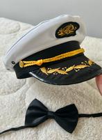 Kapiteinspet met zwarte strik - 61 cm, Ophalen of Verzenden, Zo goed als nieuw, 60 cm (XL, 7½ inch) of meer, Pet