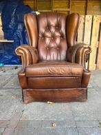 Schapenleren vintage fauteuil, Antiek en Kunst, Antiek | Meubels | Stoelen en Banken, Ophalen