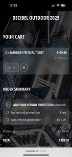 DECIBEL OUTDOOR, Tickets en Kaartjes, Twee personen