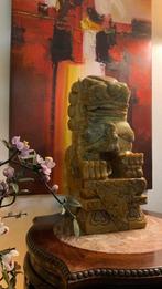 COLORFUL JADE PALATIAL FOO DOGS COUPLE, Antiek en Kunst, Ophalen
