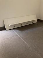 Wandplank boekenplank kapstok wit 4 haken, Ophalen, Zo goed als nieuw