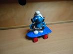 smurfen smurf 3 op skatebord zeldzaam, Ophalen of Verzenden, Zo goed als nieuw, Verschillende Smurfen, Poppetje, Figuurtje of Knuffel