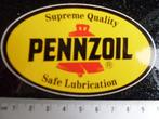 sticker pennzoil logo safe lubrications supreme quality, Verzamelen, Stickers, Merk, Zo goed als nieuw, Verzenden