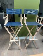 2 houten Regisseursstoelen hoog, Huis en Inrichting, Stoelen, Ophalen, Zo goed als nieuw