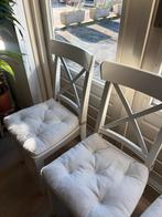 Ikea Ingolf Witte Stoelen (3x), Huis en Inrichting, Wit, Ophalen of Verzenden, Zo goed als nieuw, Eén